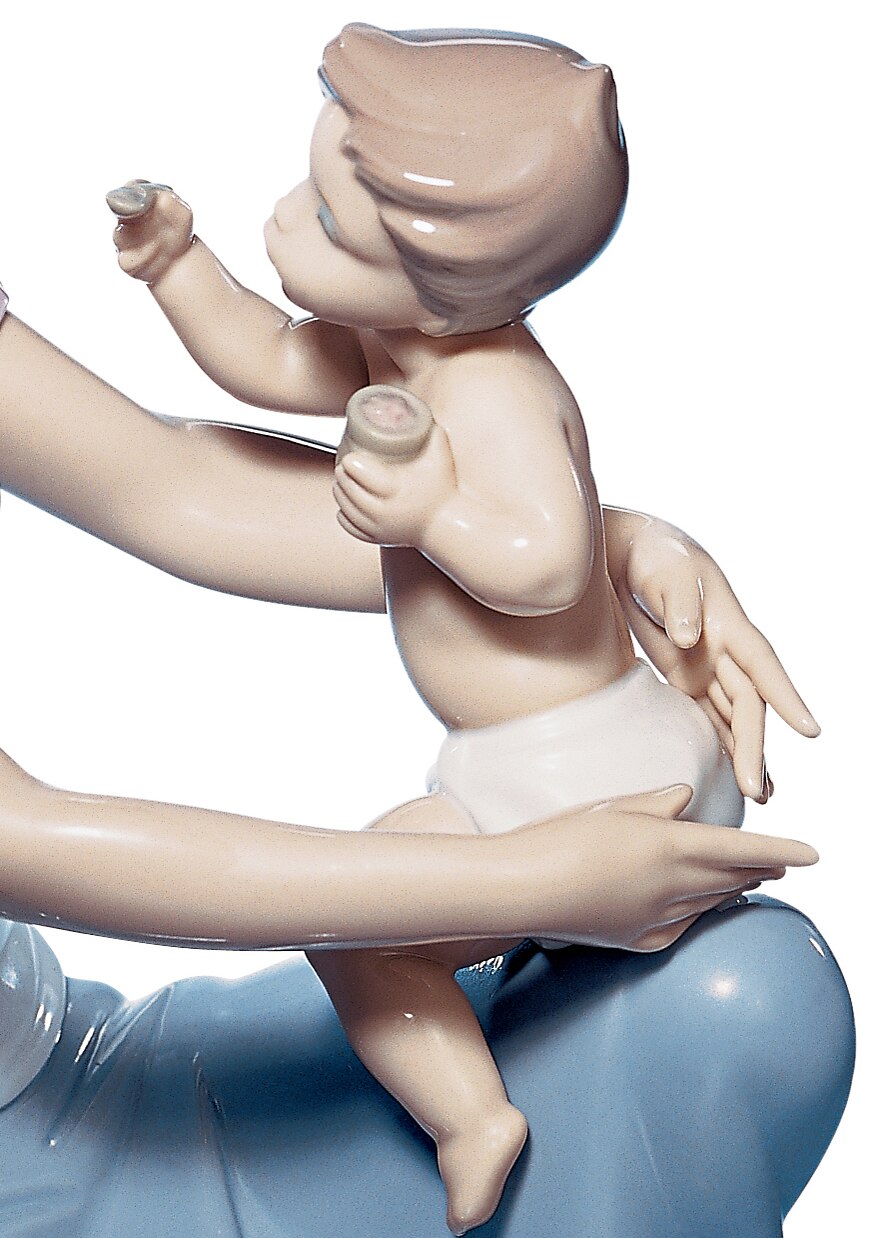 Imagen 3 de Figura madre Una para ti, otra para mí Lladró - Azul Azul