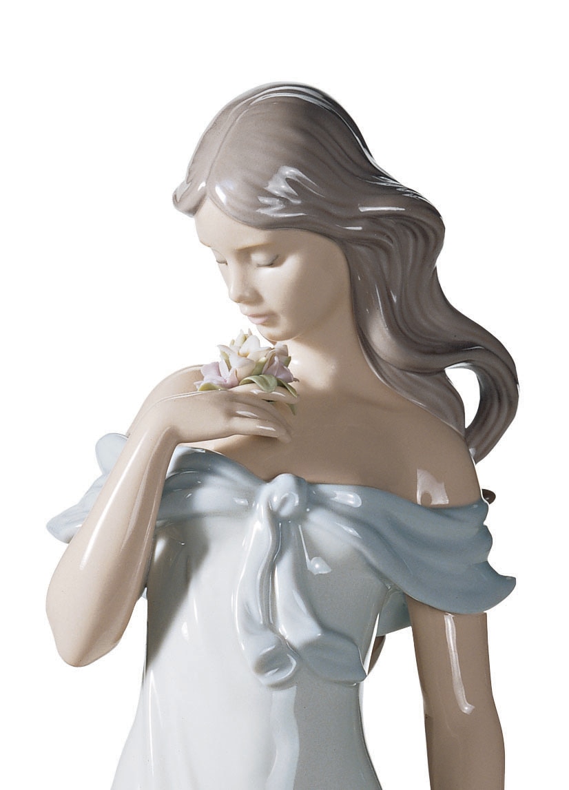 Imagen 2 de Figura mujer El susurro de las flores Lladró - Blanco Blanco