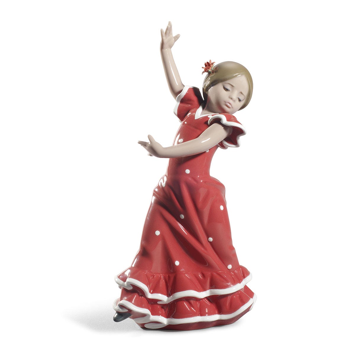Imagen 1 de Figura Bailaorita con los brazos arriba. Rojo Lladró - Rojo / Blanco Rojo / Blanco