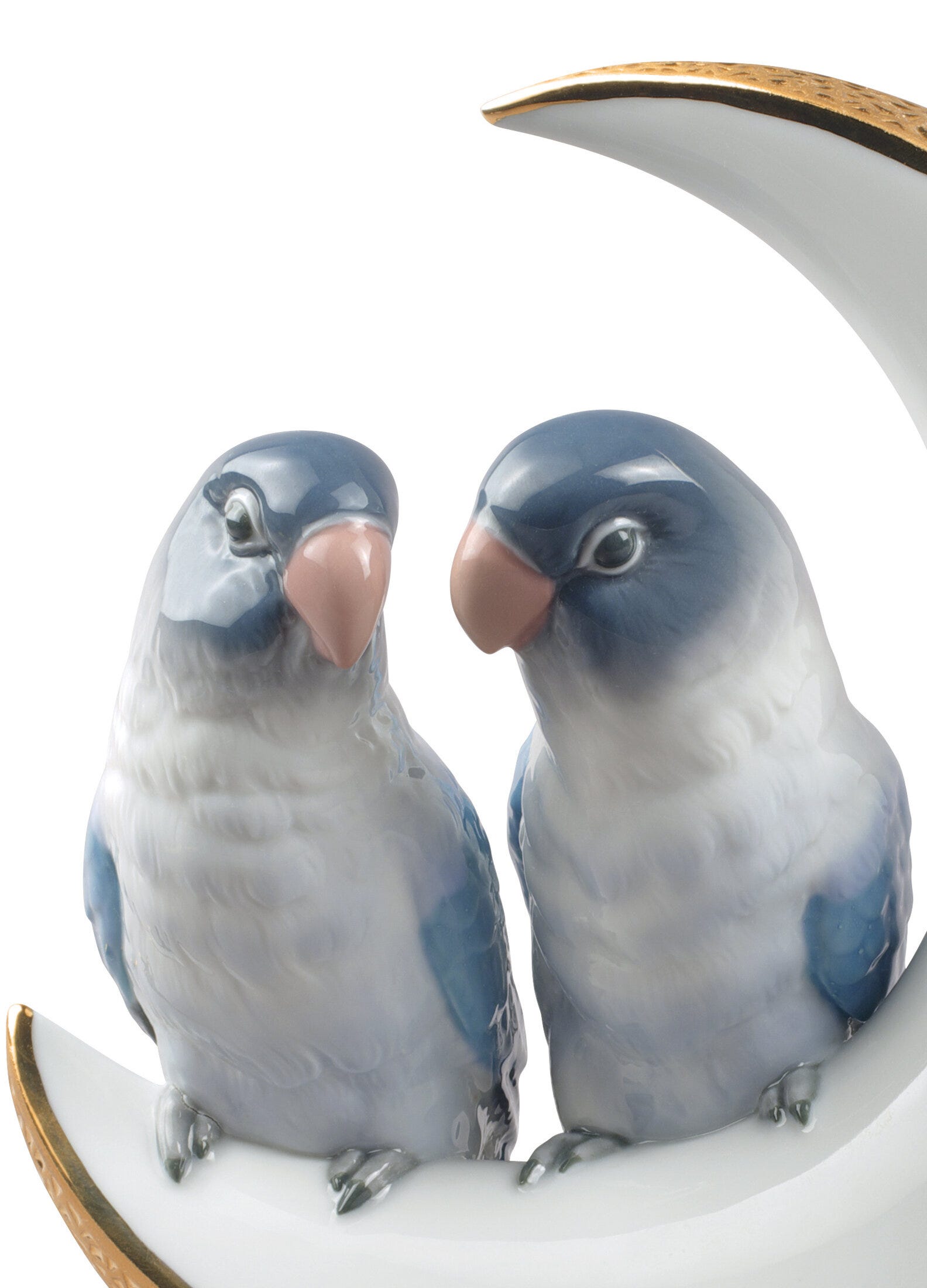 Imagen 2 de Figura decorativa Pájaros Llévame a la Luna Lustre Lladró - Oro Oro