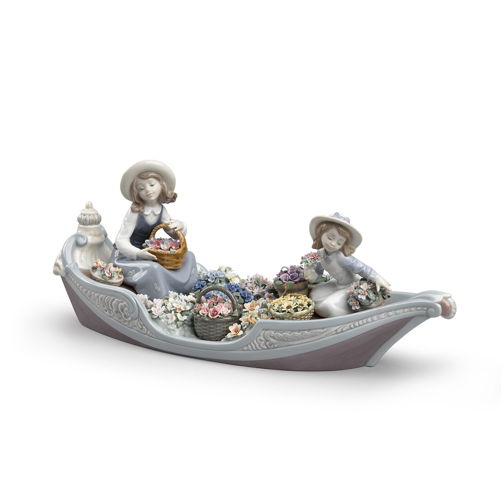 Imagen 1 de Figura Decorativa niñas Puesto de flores fluvial Lladró - Multicolor Multicolor