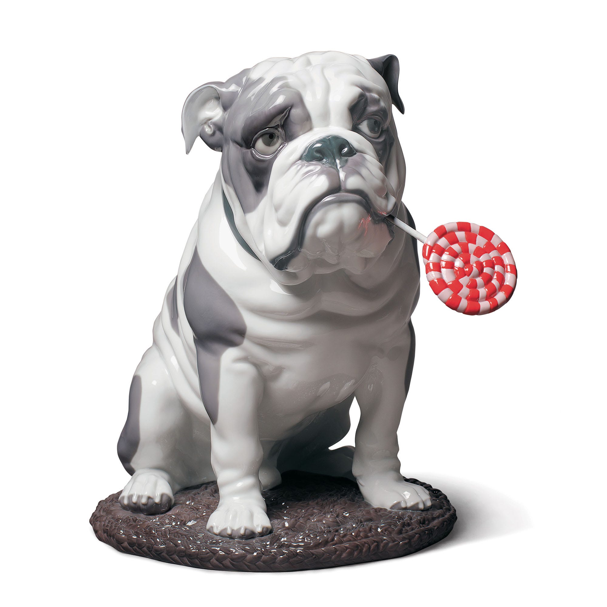 Imagen 1 de Figura Decorativa perro Bulldog con piruleta Lladró - Multicolor Multicolor