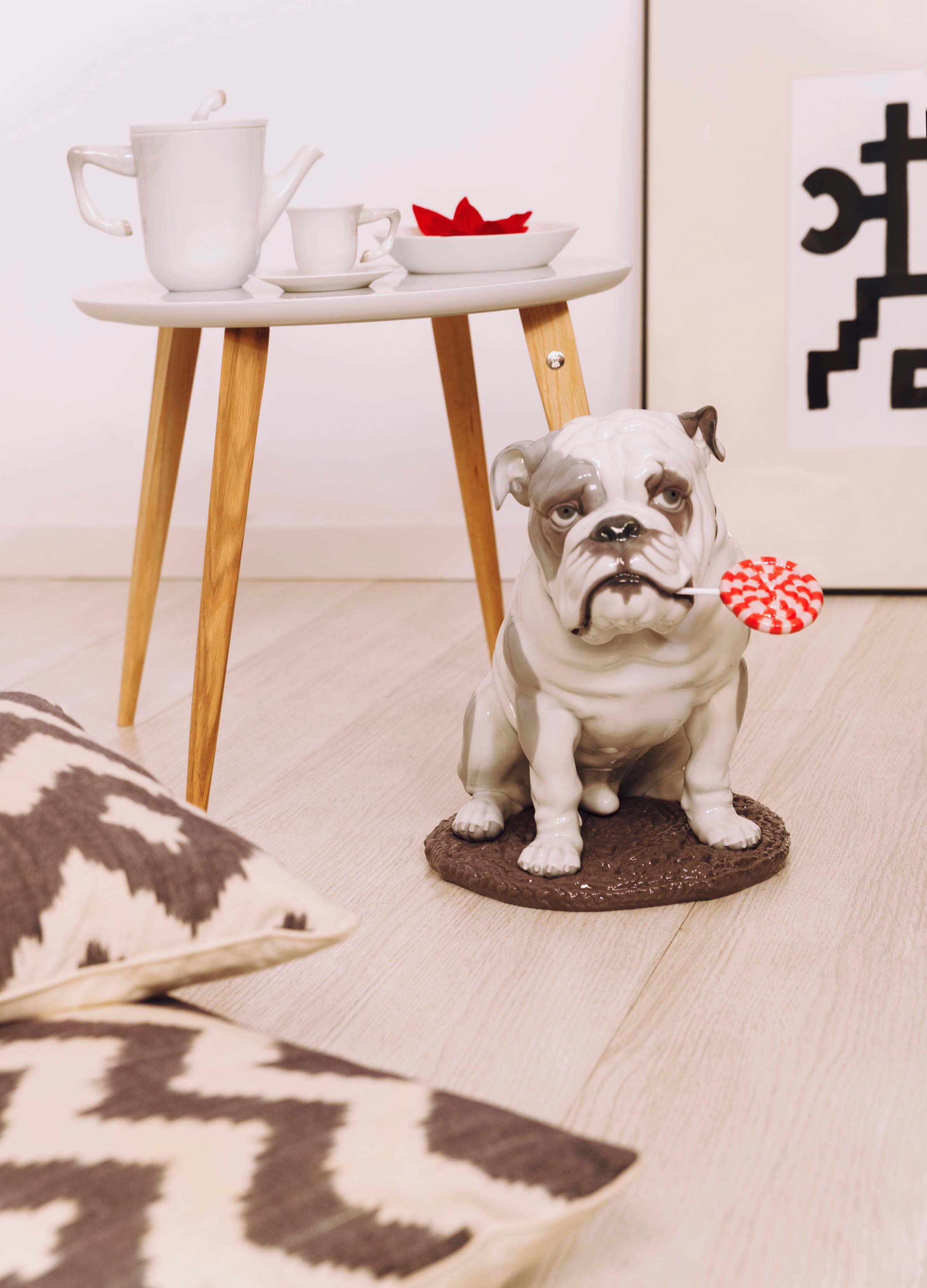 Imagen 6 de Figura Decorativa perro Bulldog con piruleta Lladró - Multicolor Multicolor