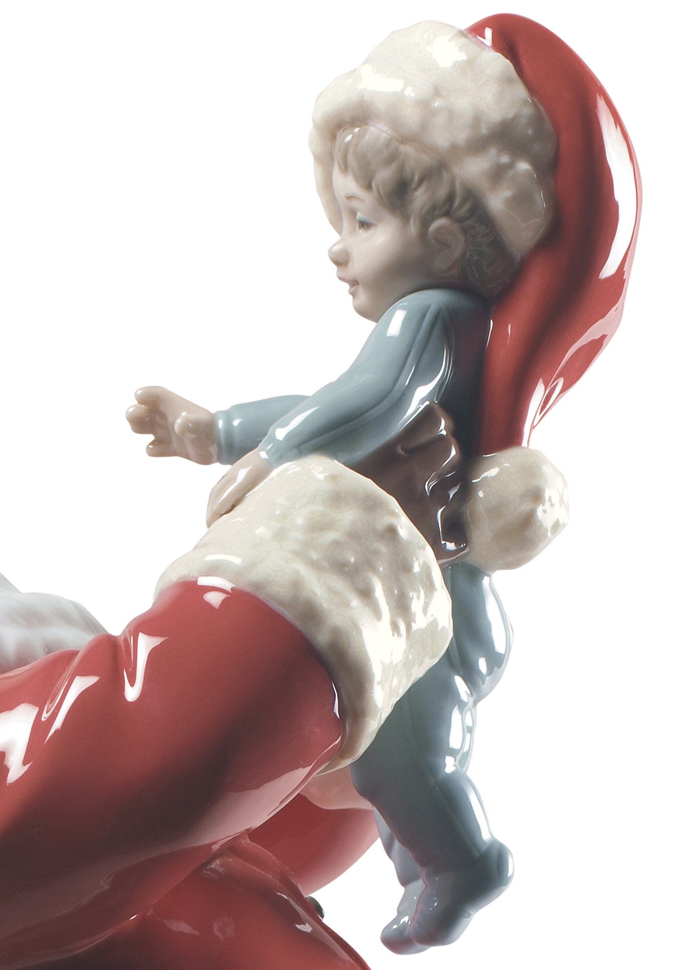 Imagen 3 de Figura decorativa ¡Feliz Navidad Papá Noel! Lladró - Blanco / Rojo Blanco / Rojo