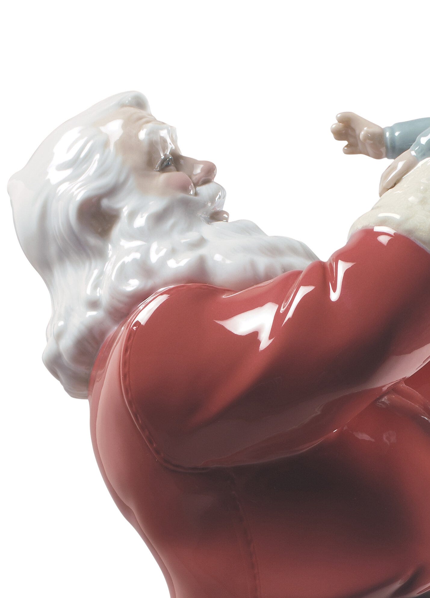 Imagen 4 de Figura decorativa ¡Feliz Navidad Papá Noel! Lladró - Blanco / Rojo Blanco / Rojo