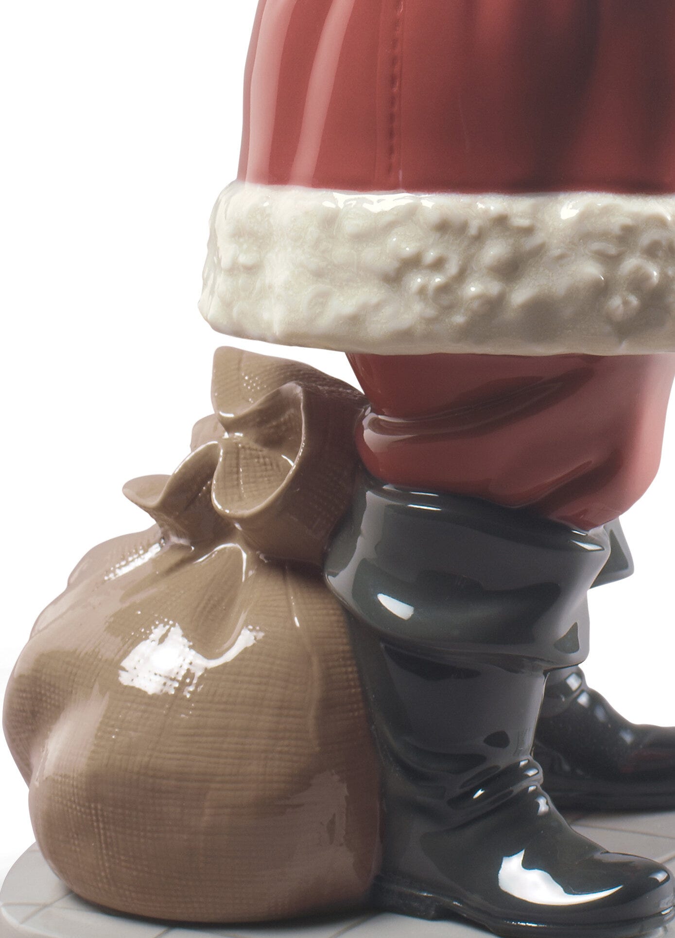 Imagen 5 de Figura decorativa ¡Feliz Navidad Papá Noel! Lladró - Blanco / Rojo Blanco / Rojo