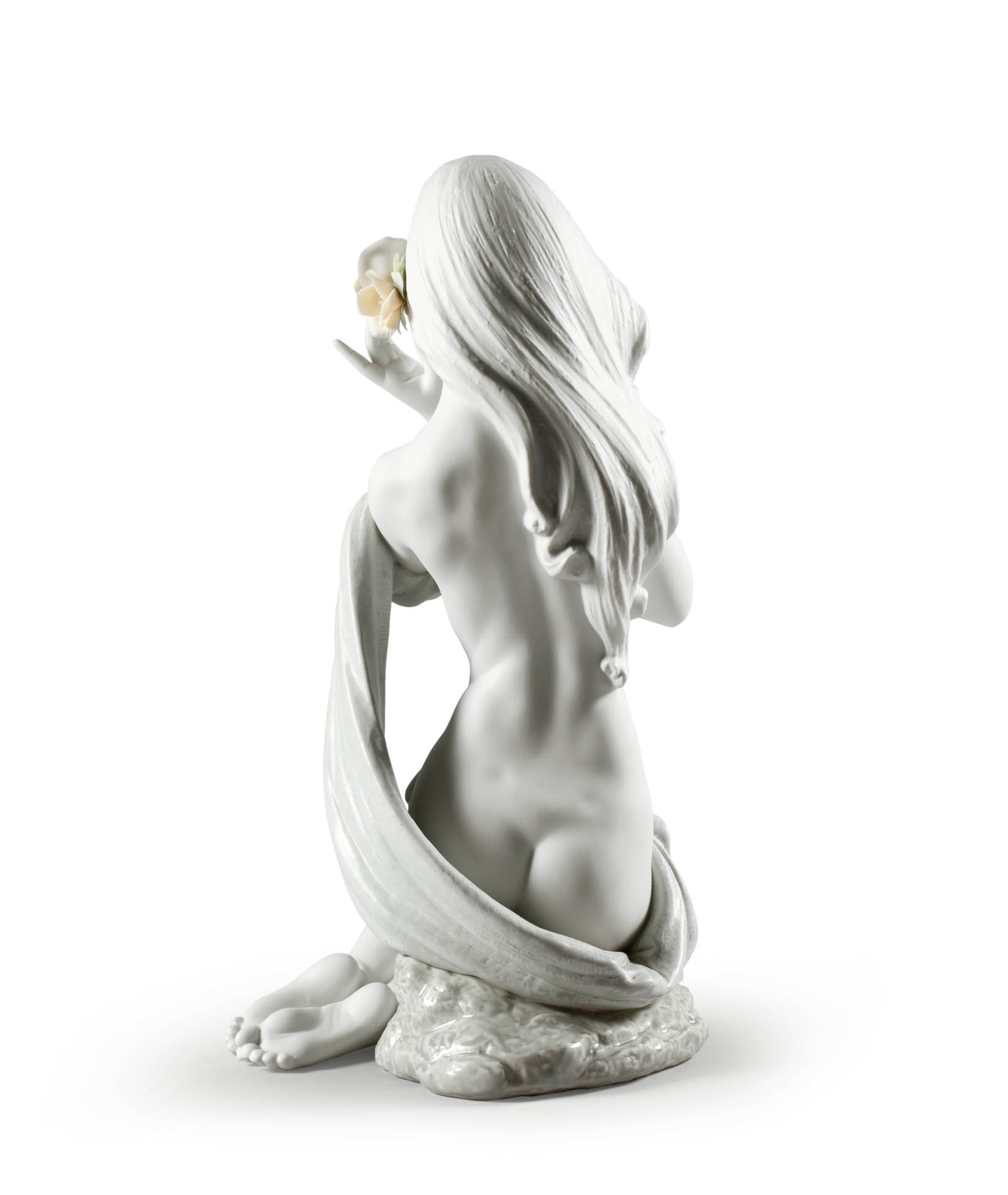 Imagen 2 de Figura Mujer Cándida luz de luna. Blanco. Serie limitada Lladró - Blanco Blanco