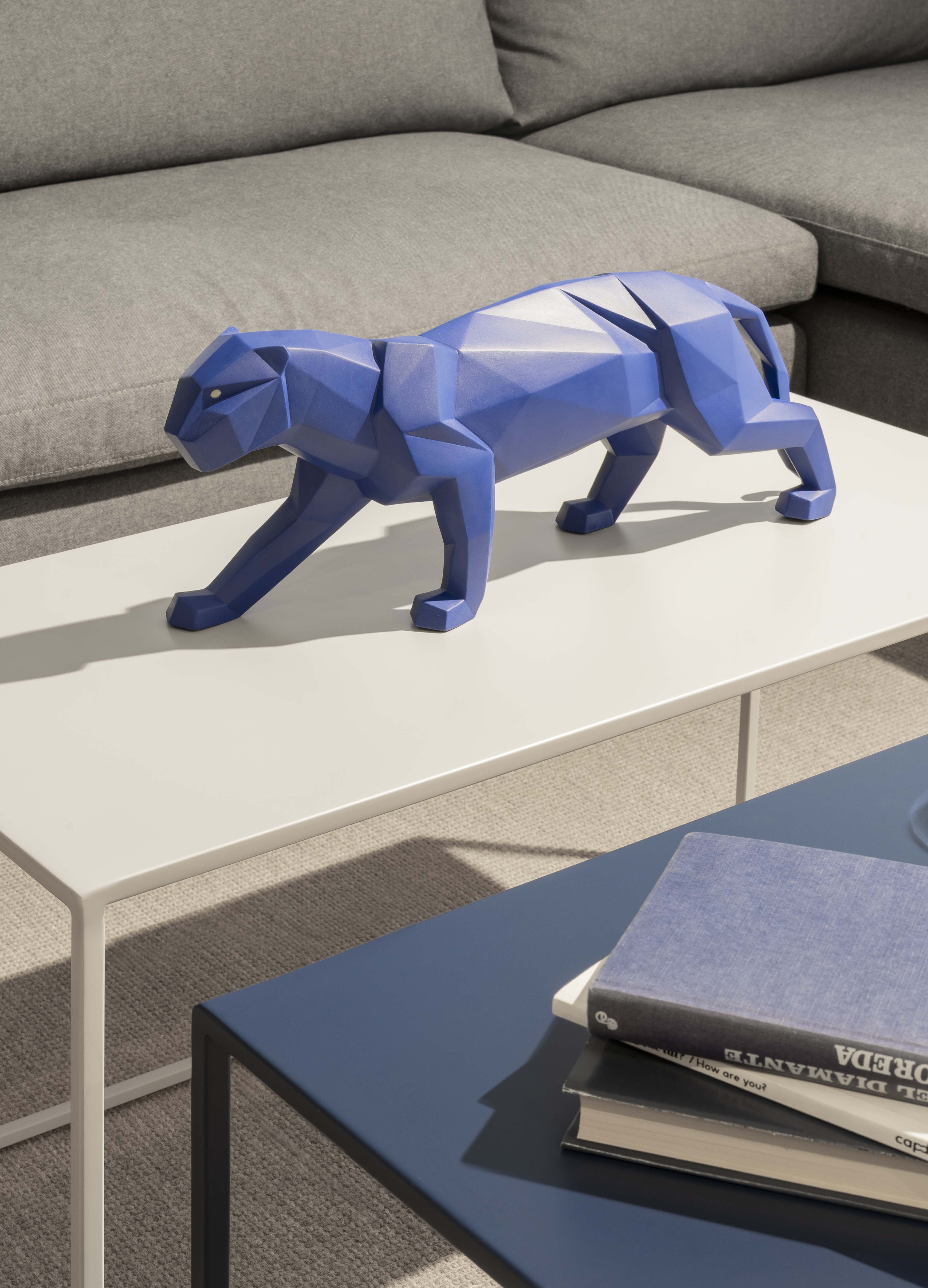 Imagen 3 de Figura Pantera. Azul mate Lladró - Azul Azul