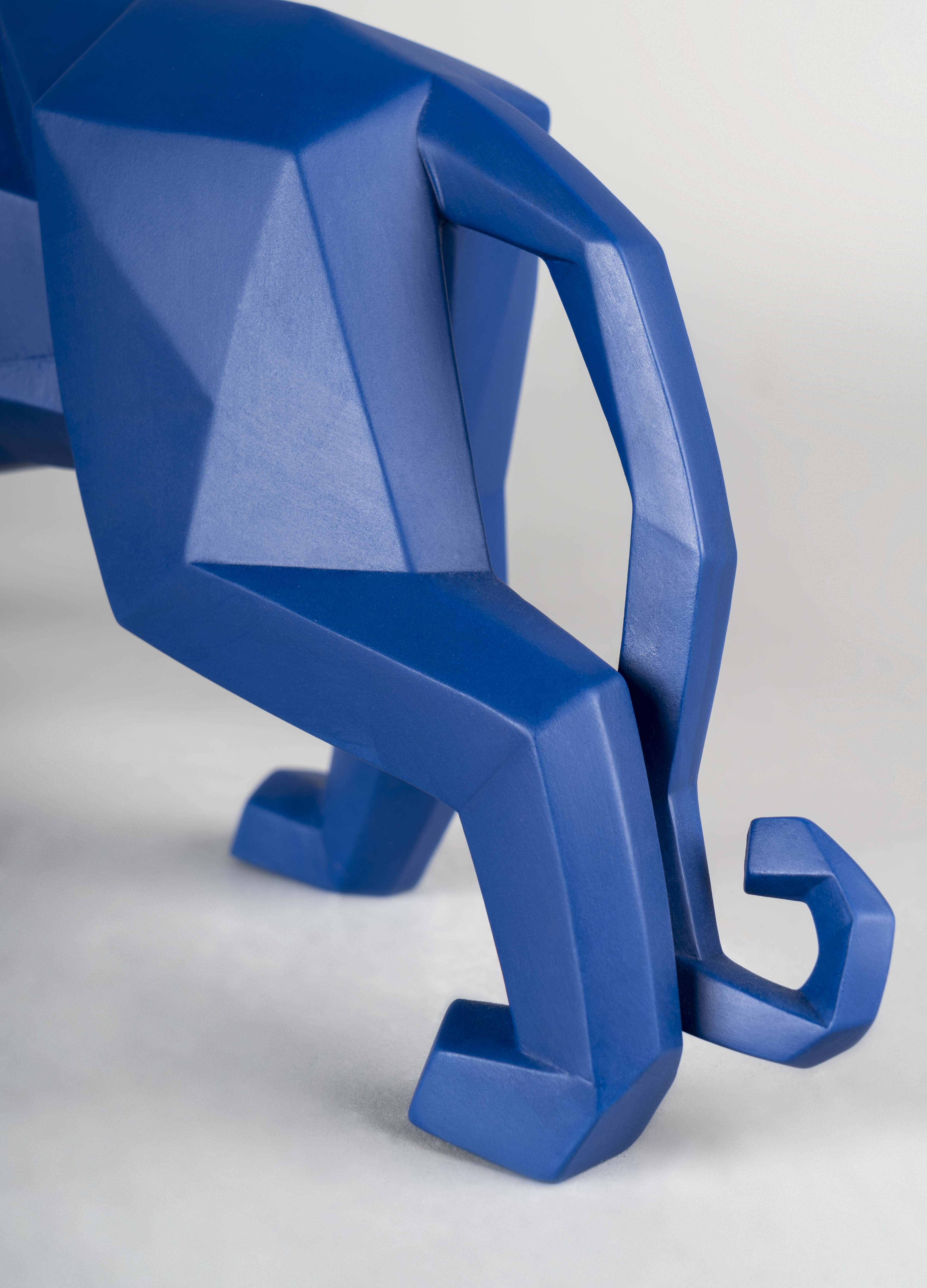 Imagen 5 de Figura Pantera. Azul mate Lladró - Azul Azul