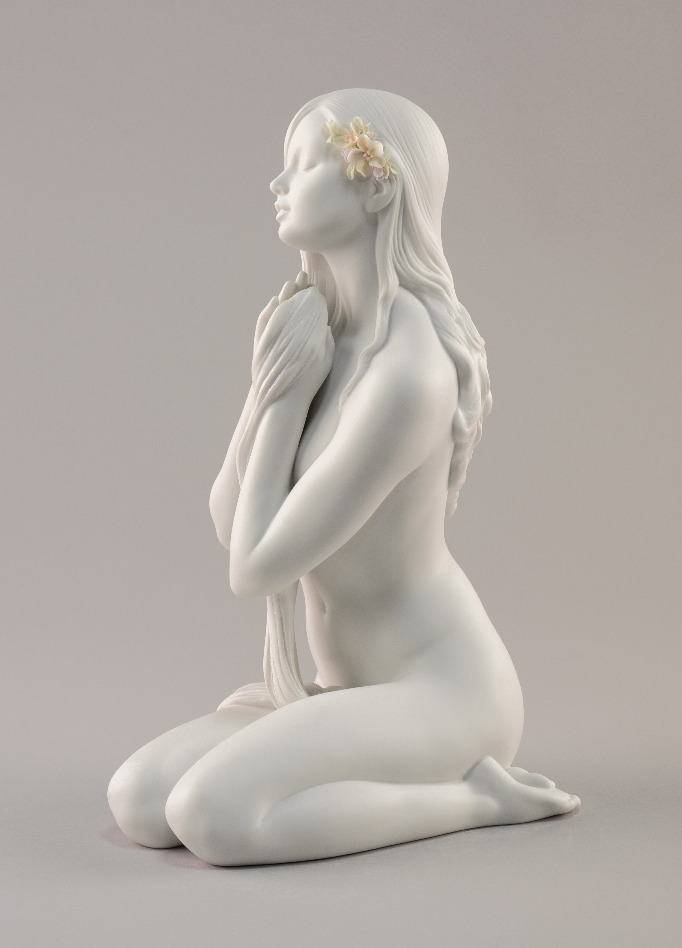 Imagen 3 de Figura mujer Paz interior Lladró - Blanco Blanco