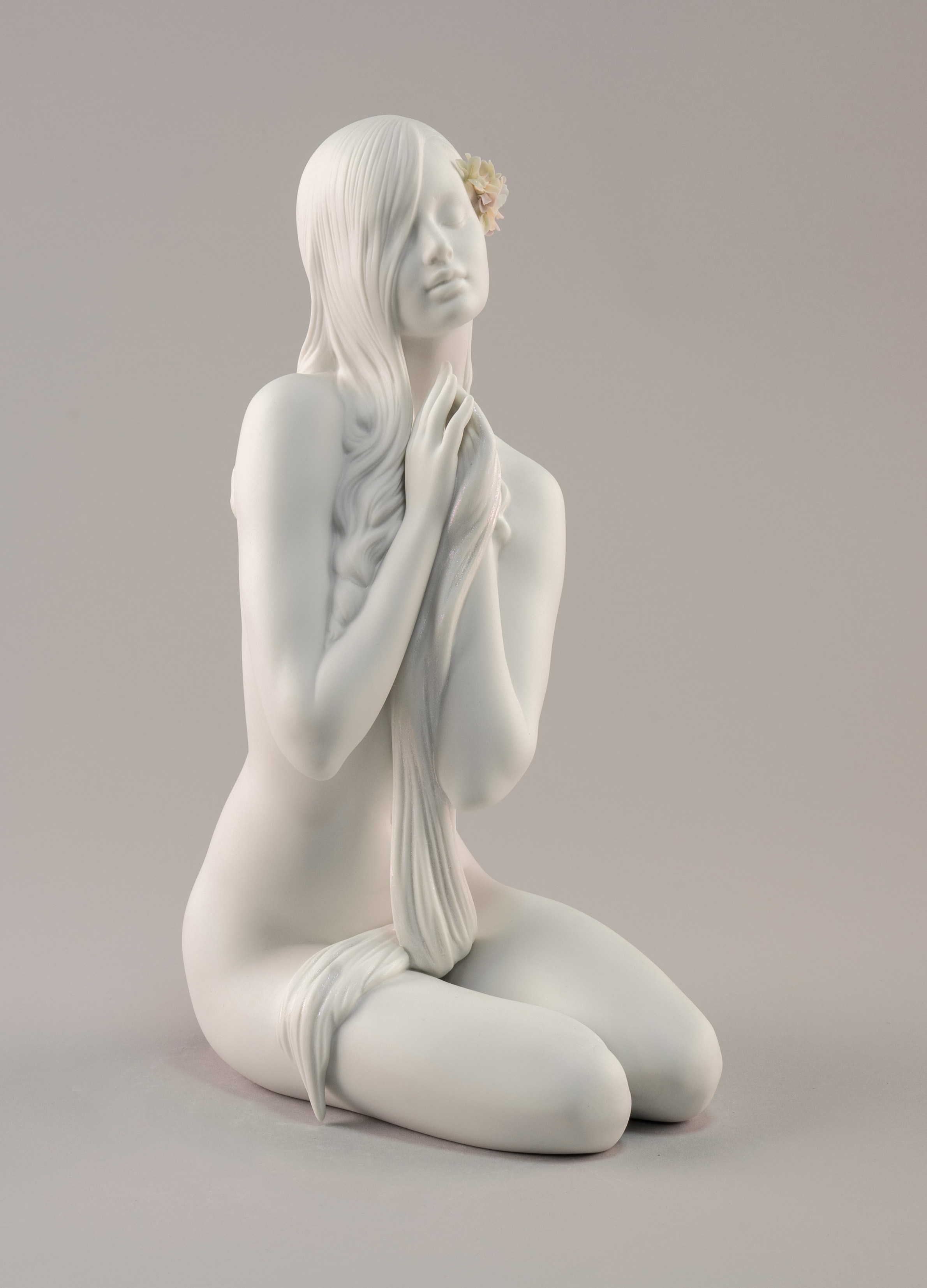 Imagen 4 de Figura mujer Paz interior Lladró - Blanco Blanco