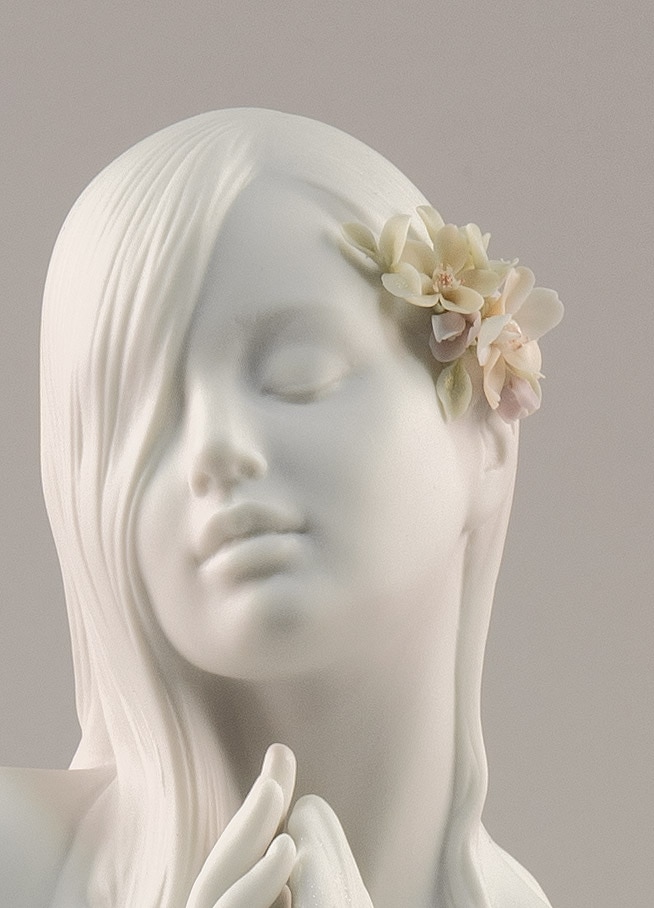 Imagen 5 de Figura mujer Paz interior Lladró - Blanco Blanco