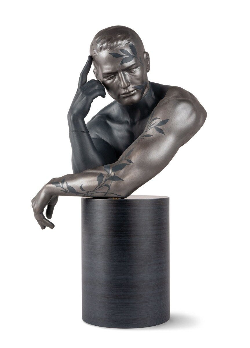 Imagen 2 de Figura decorativa Reflejos de la Naturaleza Él Lladró - Negro Negro