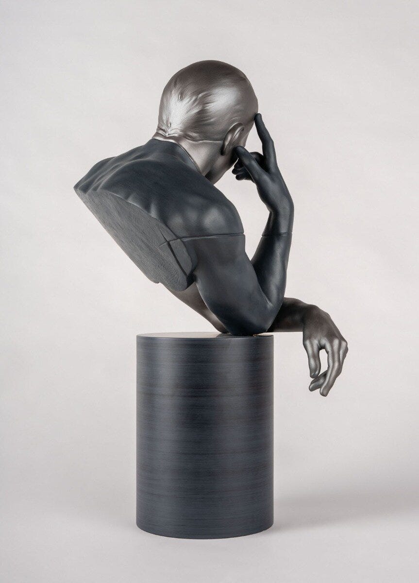 Imagen 5 de Figura decorativa Reflejos de la Naturaleza Él Lladró - Negro Negro