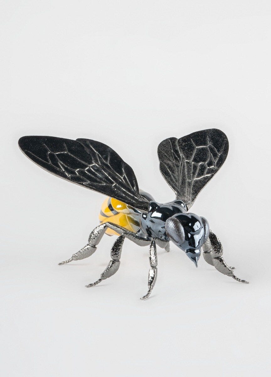 Imagen 4 de Figura decorativa Abeja Lladró - Negro / Amarillo Negro / Amarillo