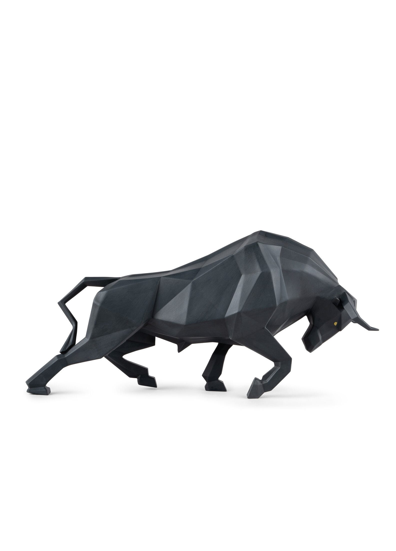 Imagen 1 de Figura decorativa Toro negro mate Lladró Negro