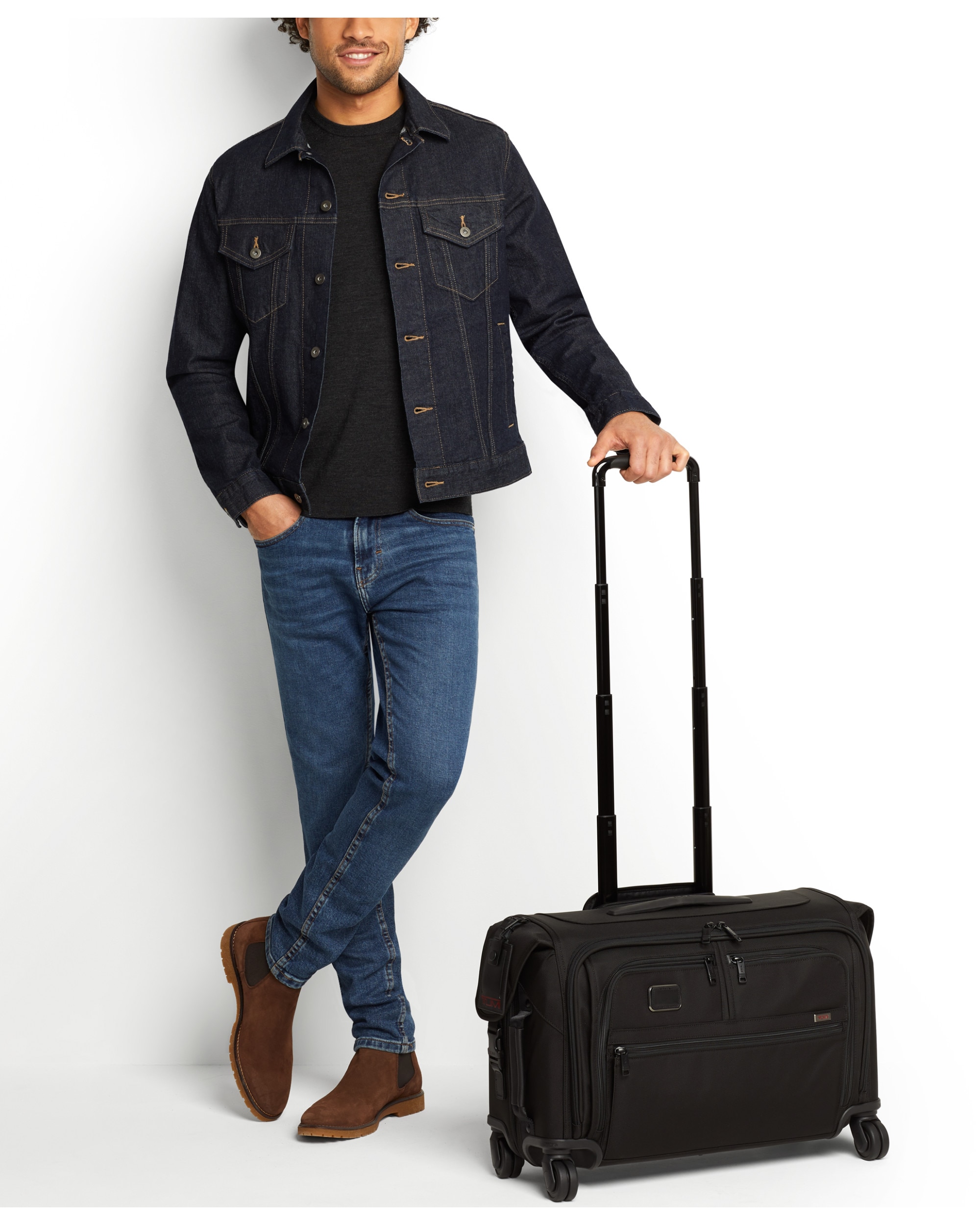 Maleta de cabina para trajes Alpha 3 blanda con capacidad de 30 L - Tumi - Negro Negro-3