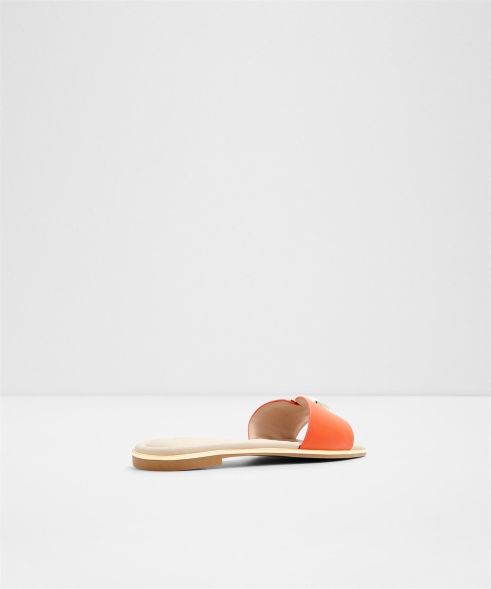 Sandalias planas de mujer con punta cuadrada - Aldo - Naranja Naranja-3