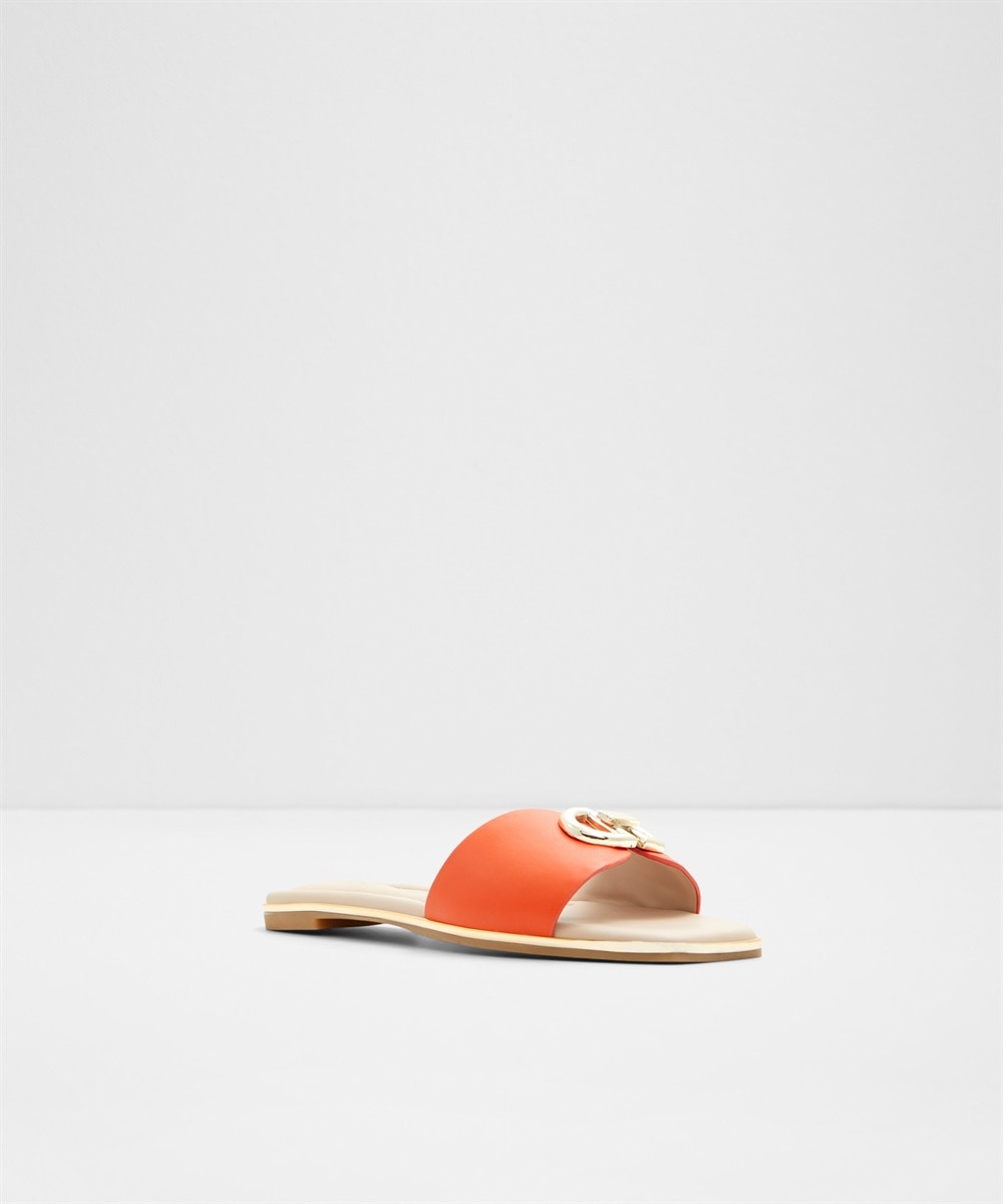 Sandalias planas de mujer con punta cuadrada - Aldo - Naranja Naranja-6