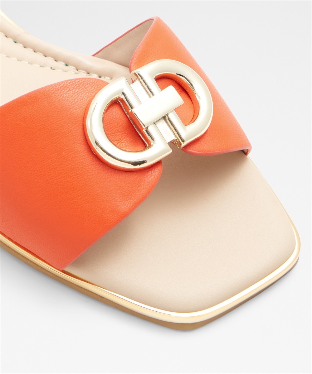 Sandalias planas de mujer con punta cuadrada - Aldo - Naranja Naranja-7