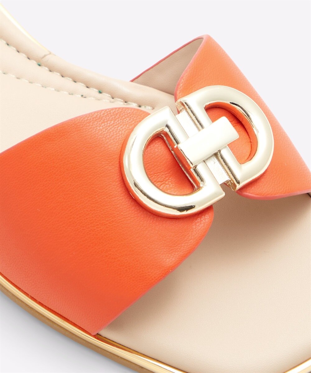 Sandalias planas de mujer con punta cuadrada - Aldo - Naranja Naranja-2