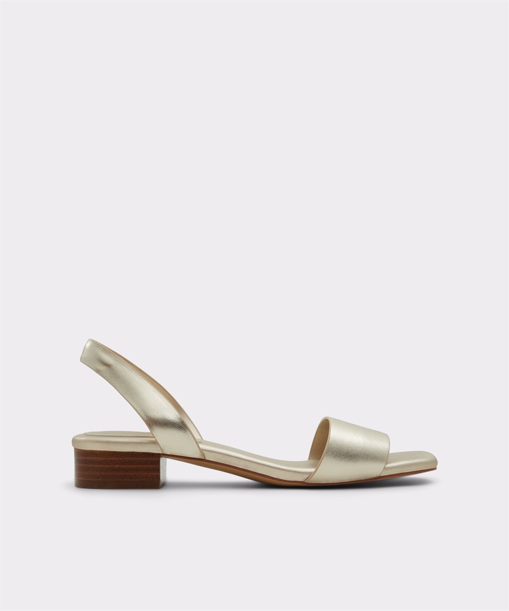 Sandalias planas de mujer con punta cuadrada - Aldo - Oro Oro-1