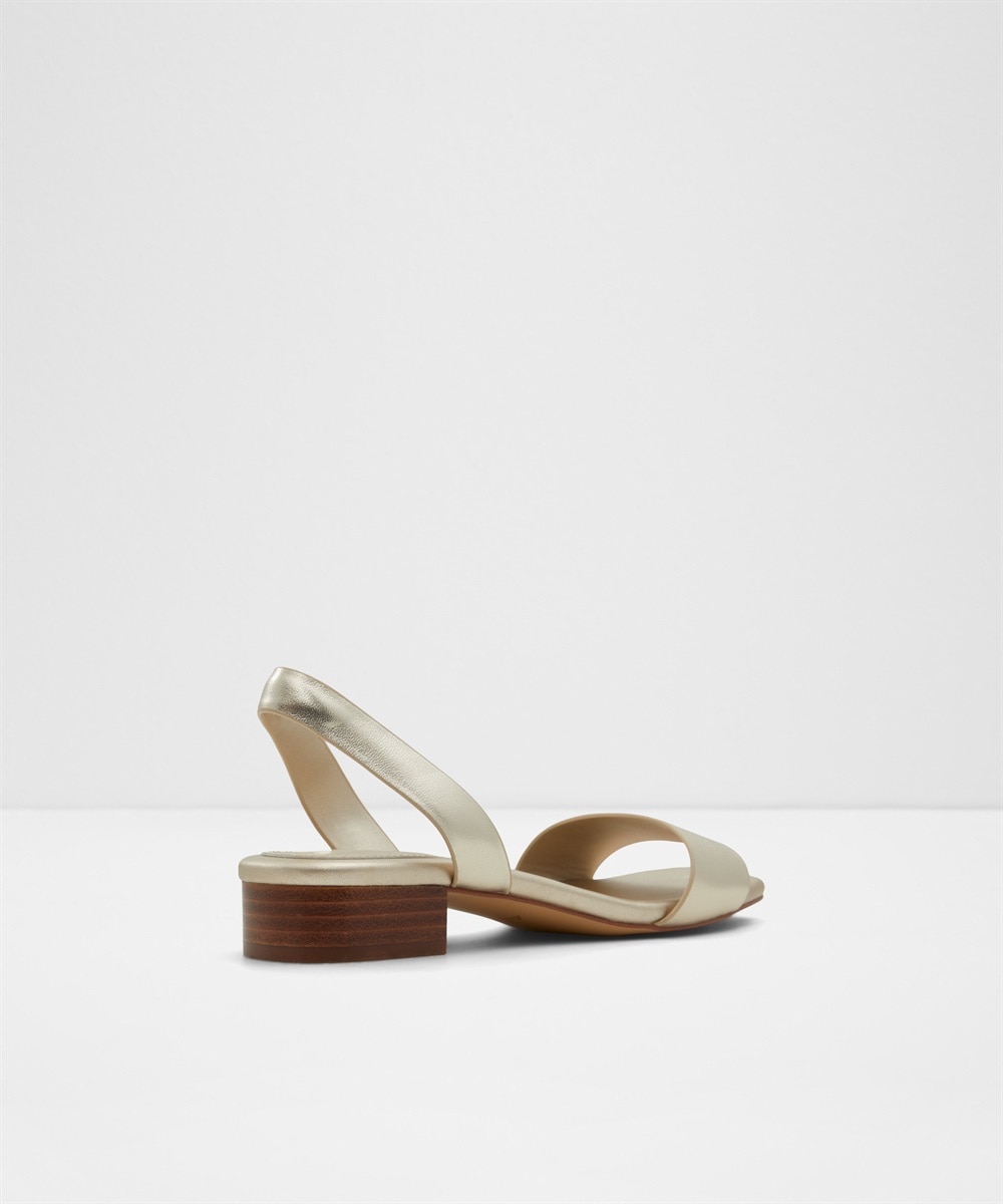 Sandalias planas de mujer con punta cuadrada - Aldo - Oro Oro-2