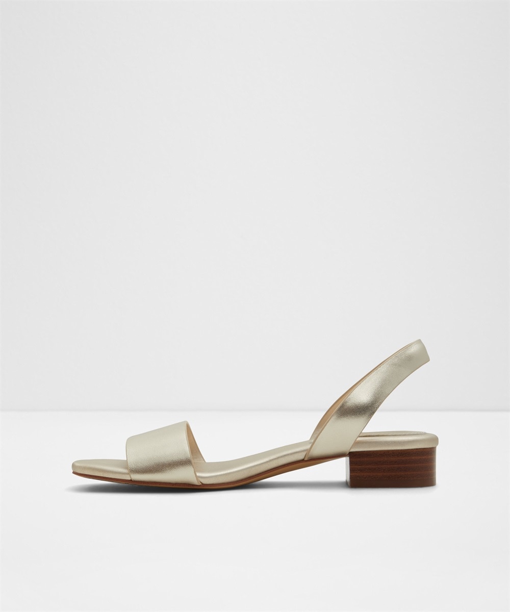Sandalias planas de mujer con punta cuadrada - Aldo - Oro Oro-4
