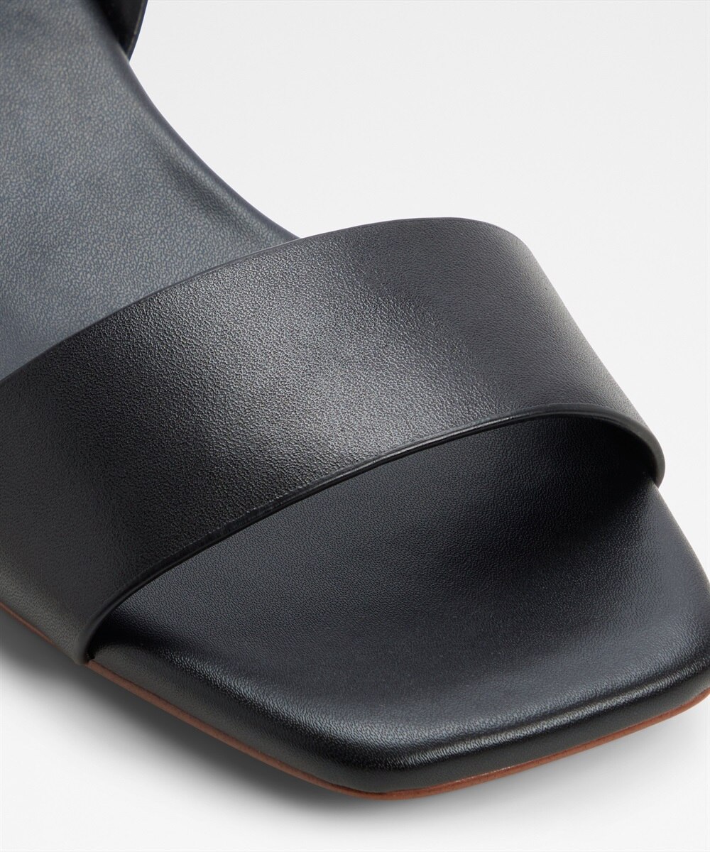 Sandalias planas de mujer con punta cuadrada - Aldo - Negro Negro-6