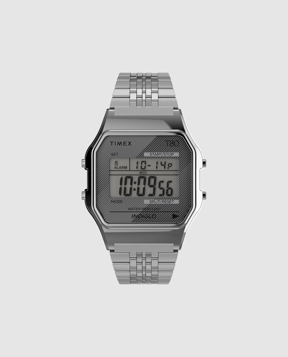 Reloj T80 TW2R79300 de acero y correa plateada/gris Plata-1