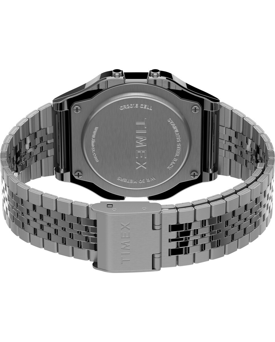 Reloj T80 TW2R79300 de acero y correa plateada/gris Plata-5