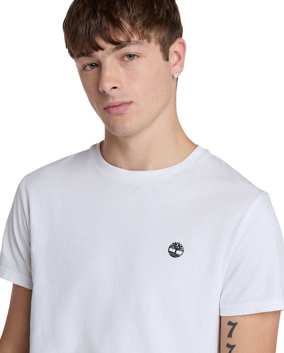 Brave Soul Camiseta Vista Delantera Y Trasera De Una Camiseta Polo Blanca Sencilla Con Playera Manga Corta Algodón