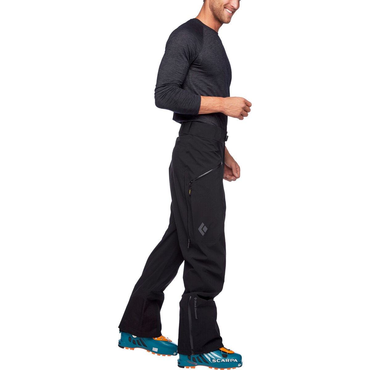 Pantalones de esquí de hombre Recon Stretch Ski Black Diamond - Negro Negro-5