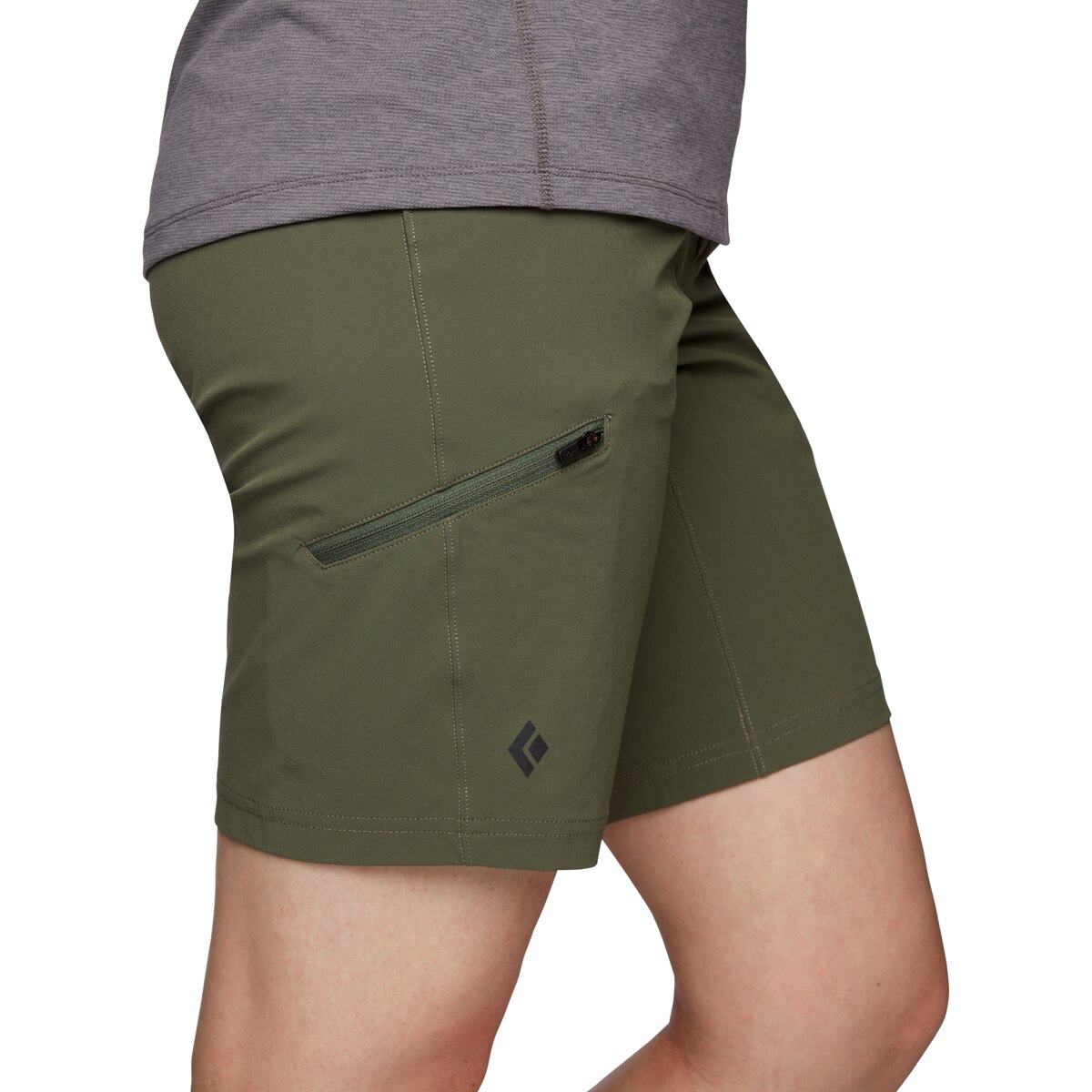 Pantalón corto de mujer Valley Black Diamond - Verde Verde-3