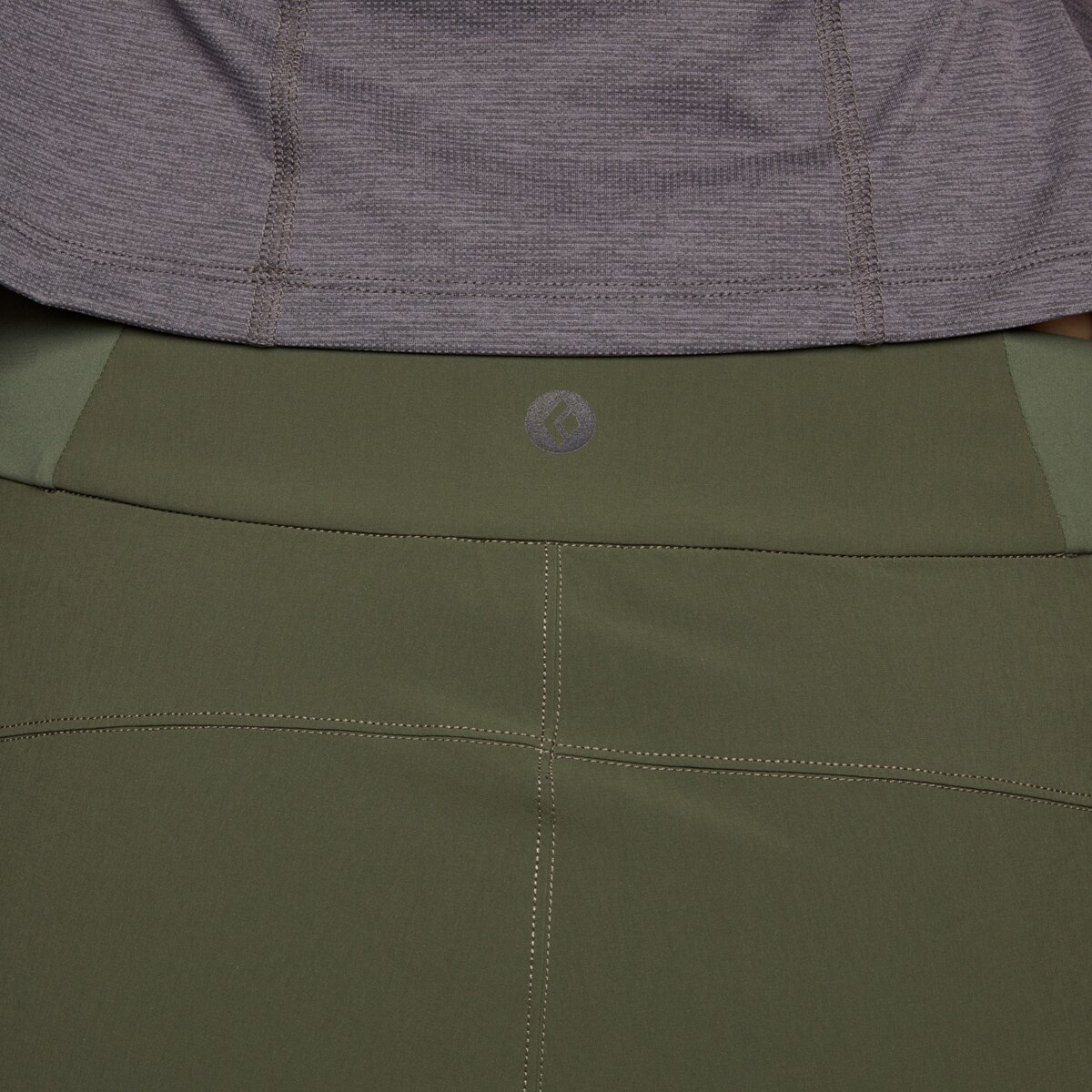 Pantalón corto de mujer Valley Black Diamond - Verde Verde-4
