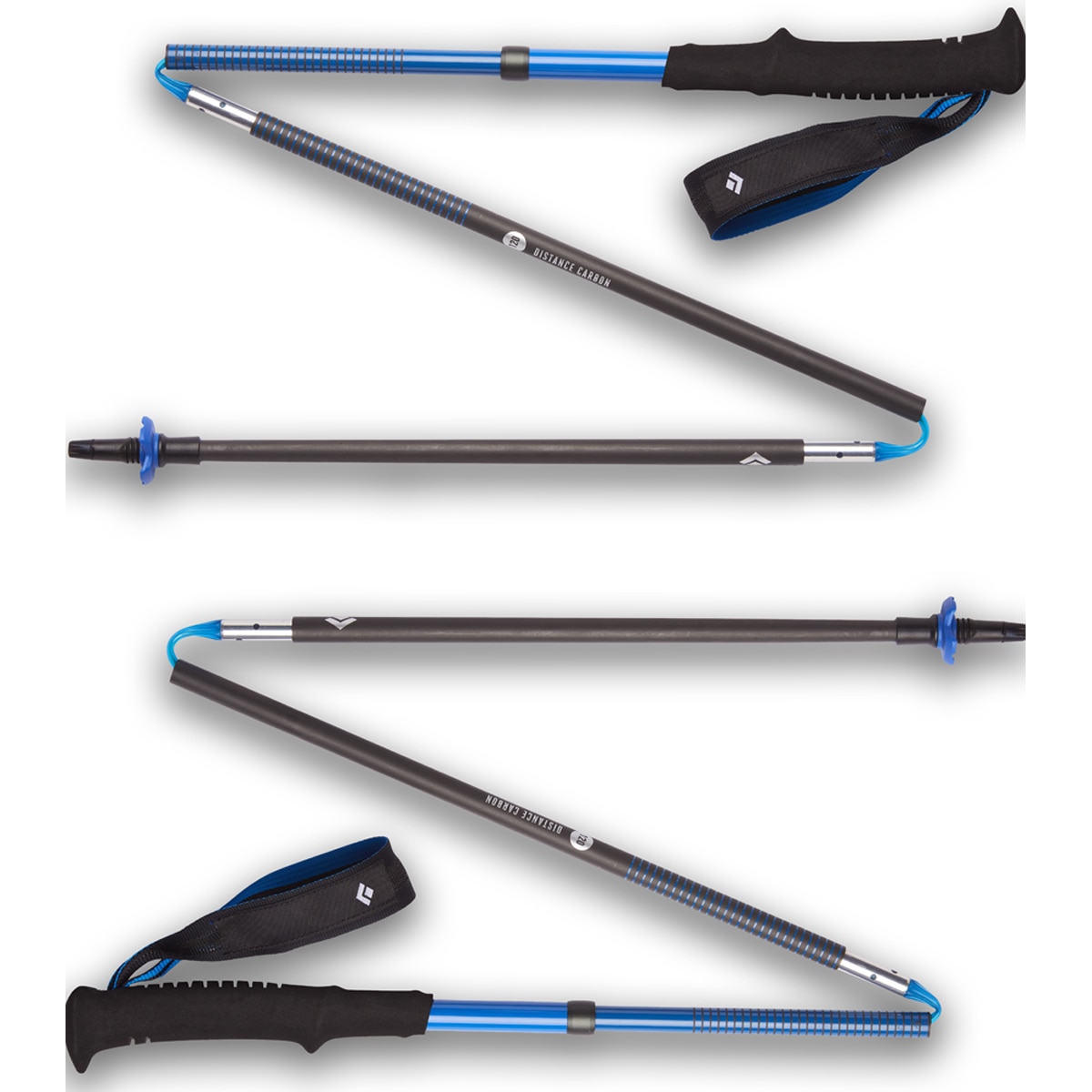 Bastones de Trekking/Running De Hombre Distance Carbon Z Poles Black Diamond