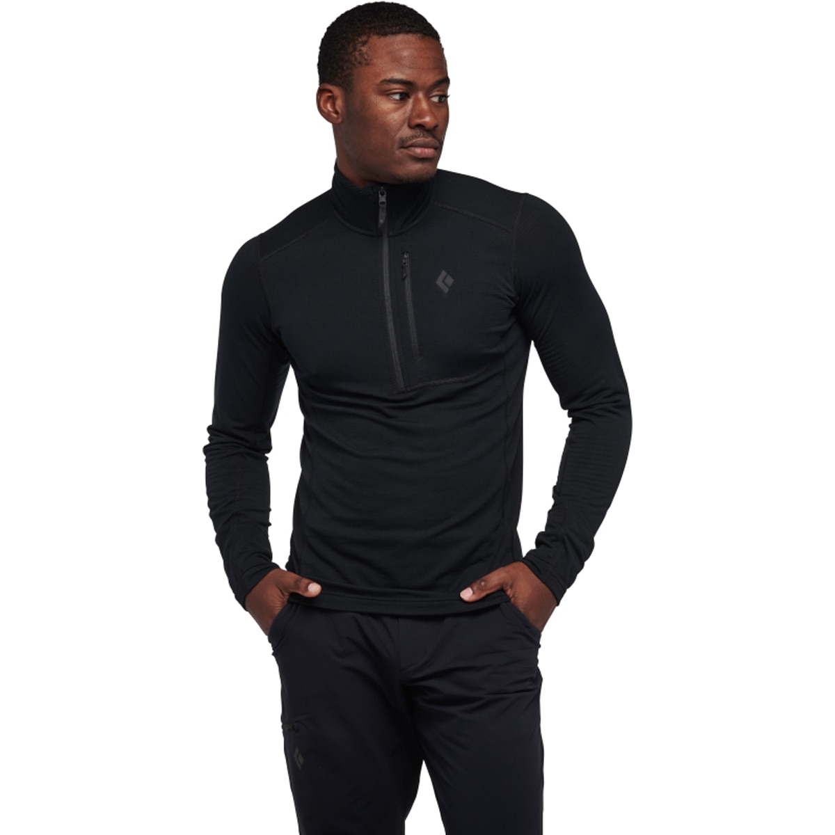 Forro Polar de hombre Coefficient Lt Qz Po Black Diamond - Negro Negro-2