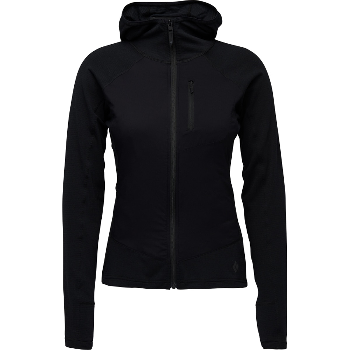 Forro Polar de mujer Coefficient Lt Hybrid Hoody Black Diamond - Negro Negro-1