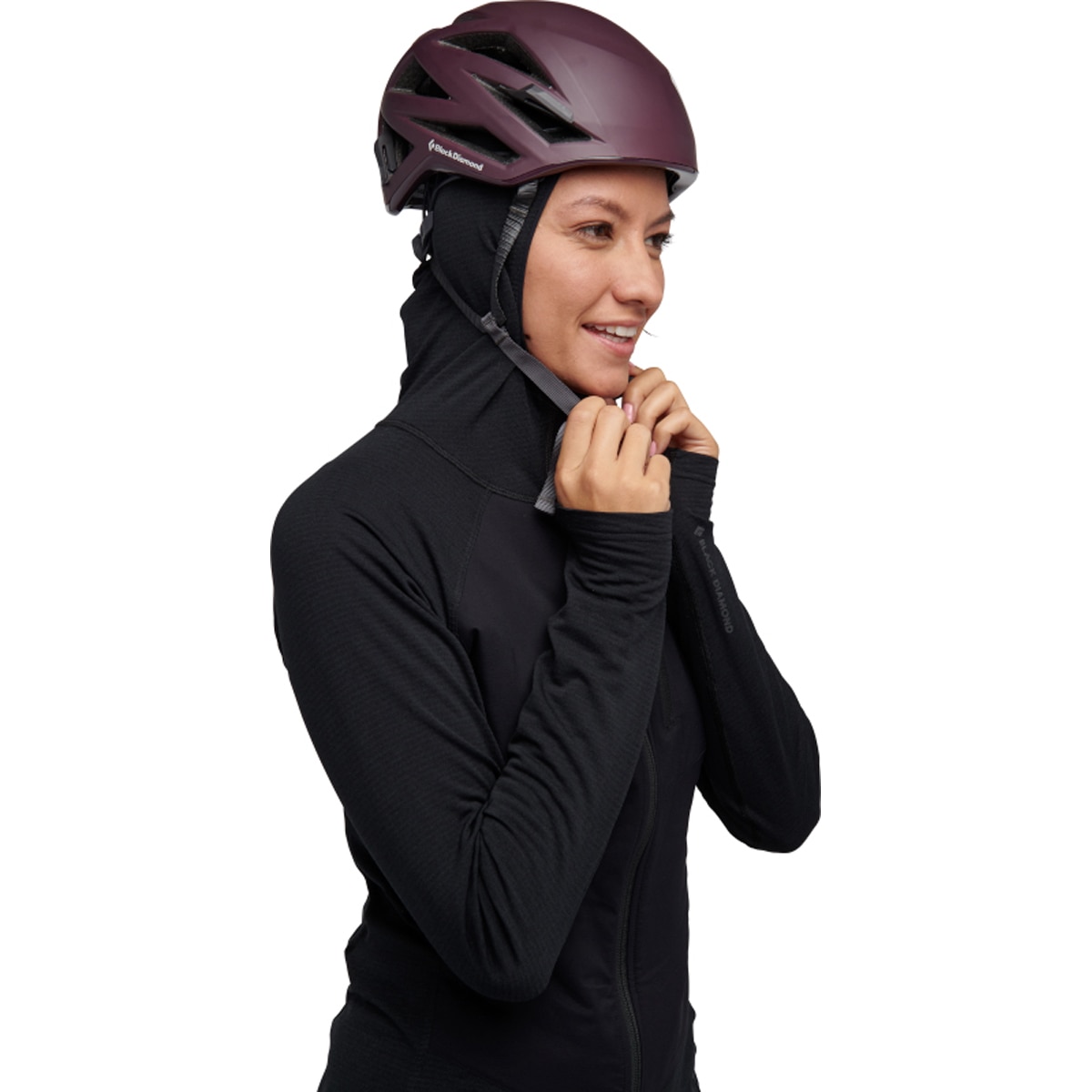 Forro Polar de mujer Coefficient Lt Hybrid Hoody Black Diamond - Negro Negro-4