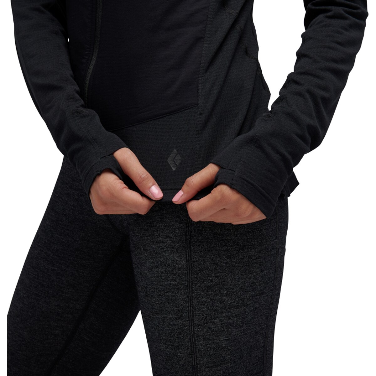 Forro Polar de mujer Coefficient Lt Hybrid Hoody Black Diamond - Negro Negro-5