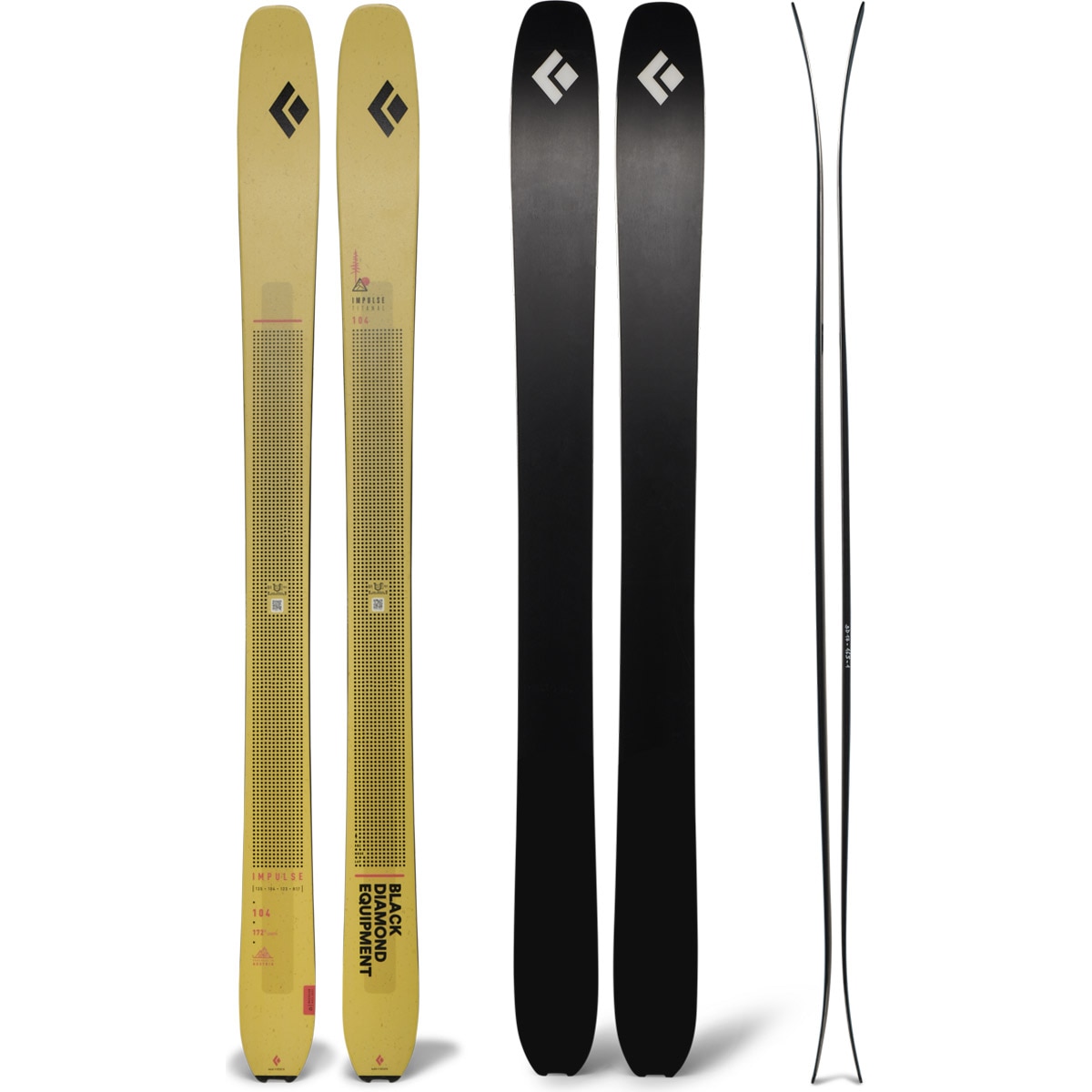 Black Diamond - Esquí sin fijación unisex Impulse 104 Ti Skis Black Diamond.