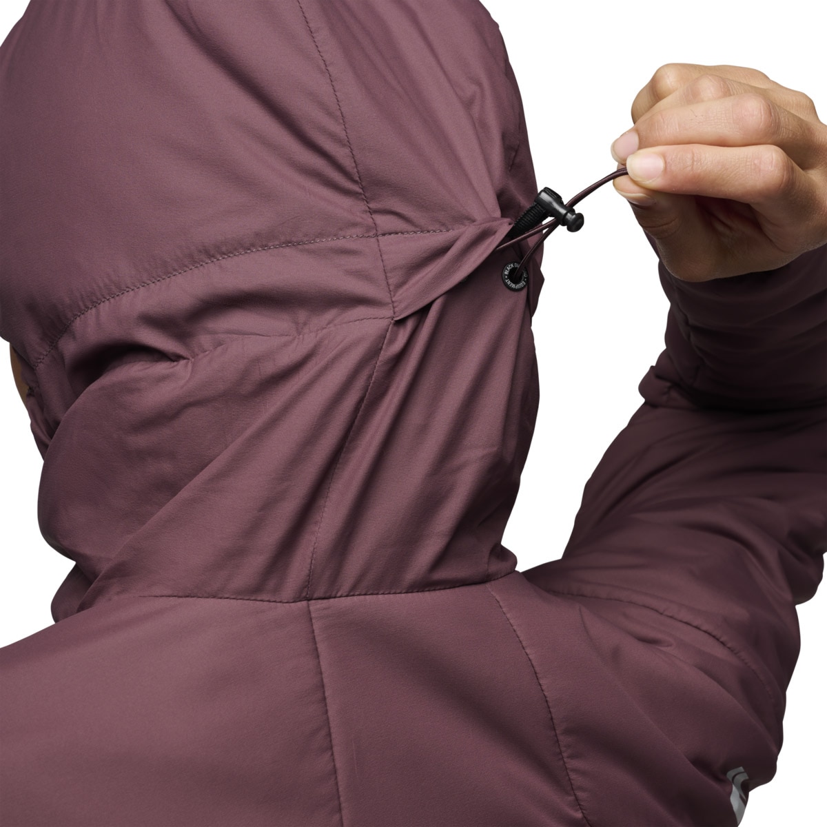 Chaqueta de mujer First Light Stretch Hoody Black Diamond - Granate Granate-6