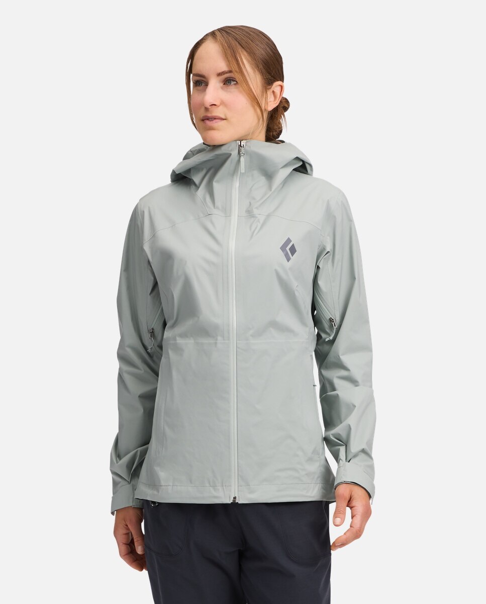 Chaqueta de esquí de mujer FINELINE STRETCH SHELL Black Diamond - Verde Verde-2