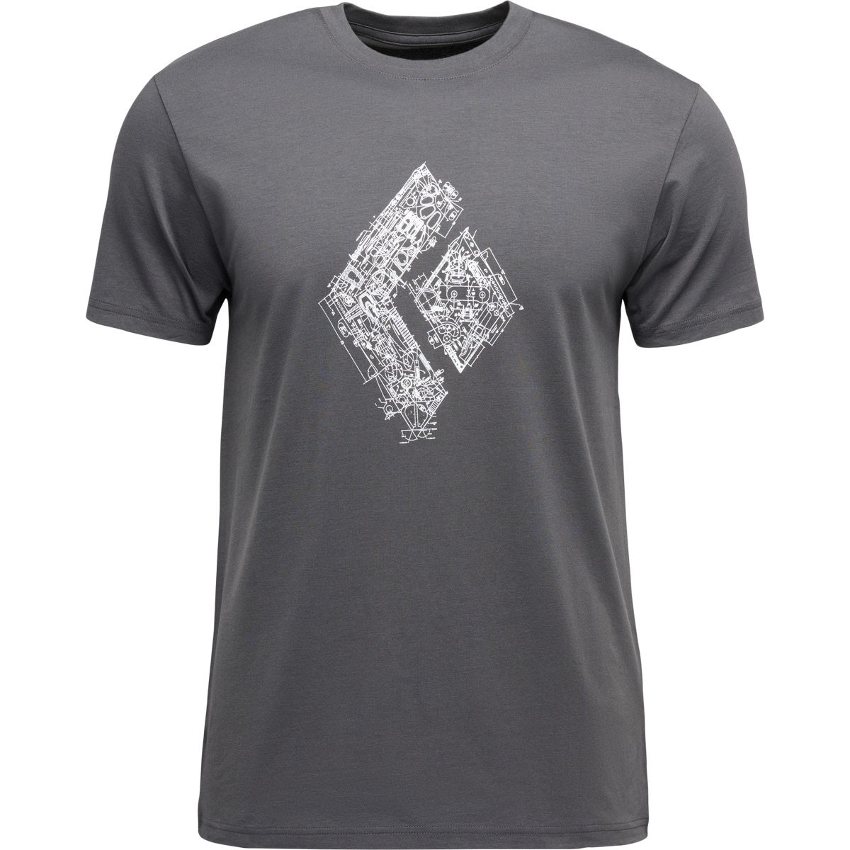 Imagen 1 de Camiseta de hombre M Engineered Diamond Ss Tee Black Diamond - Gris claro Gris claro