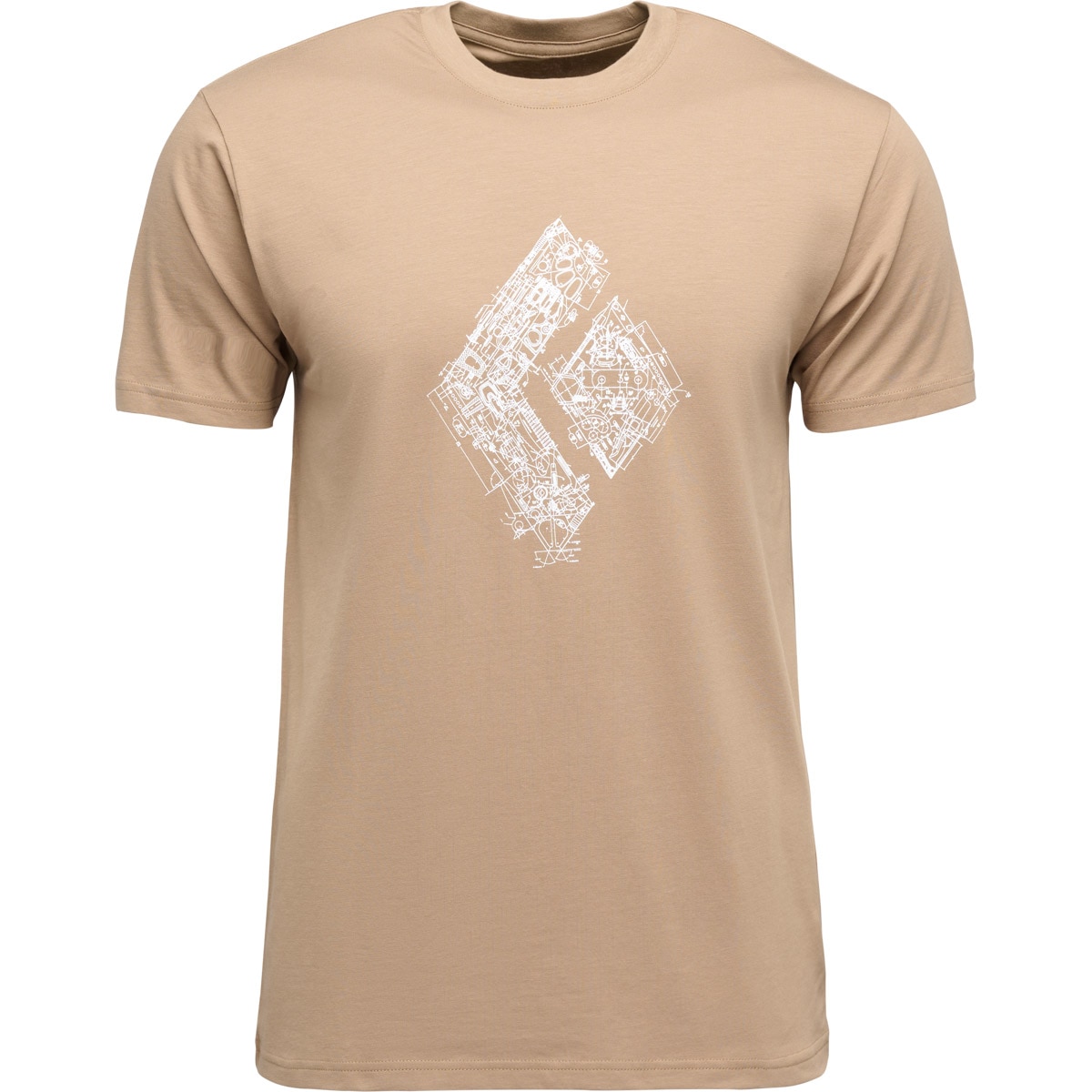 Imagen 1 de Camiseta de hombre M Engineered Diamond Ss Tee Black Diamond - Nata Nata
