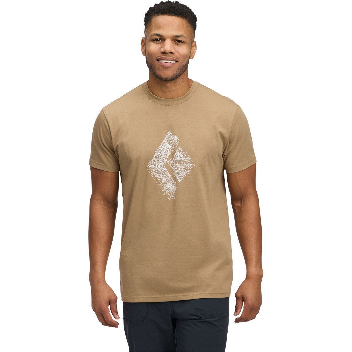 Imagen 2 de Camiseta de hombre M Engineered Diamond Ss Tee Black Diamond - Nata Nata