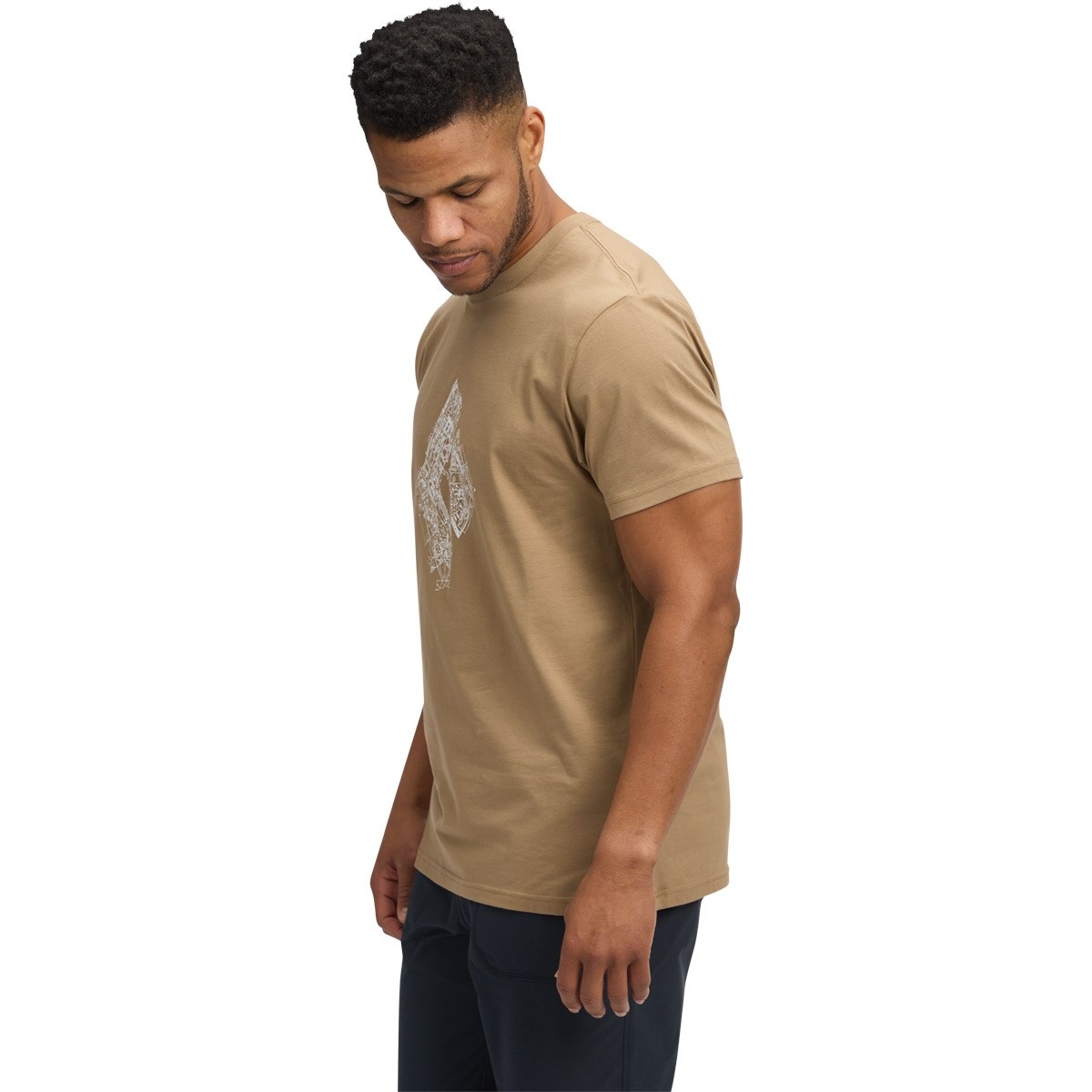 Imagen 4 de Camiseta de hombre M Engineered Diamond Ss Tee Black Diamond - Nata Nata