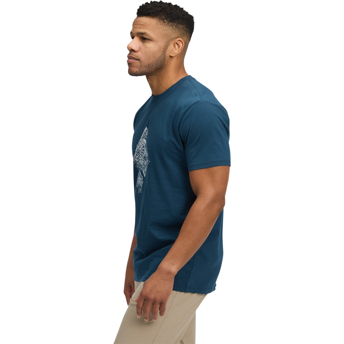 Imagen 4 de Camiseta de hombre M Engineered Diamond Ss Tee Black Diamond - Azul marino Azul marino