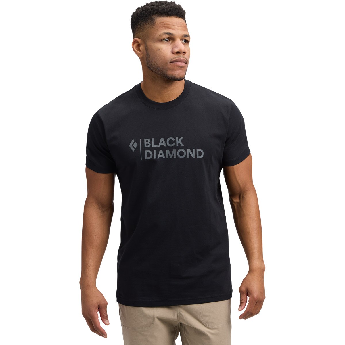 Imagen 1 de Camiseta de hombre M Mini Stacked Ss Tee Black Diamond Negro