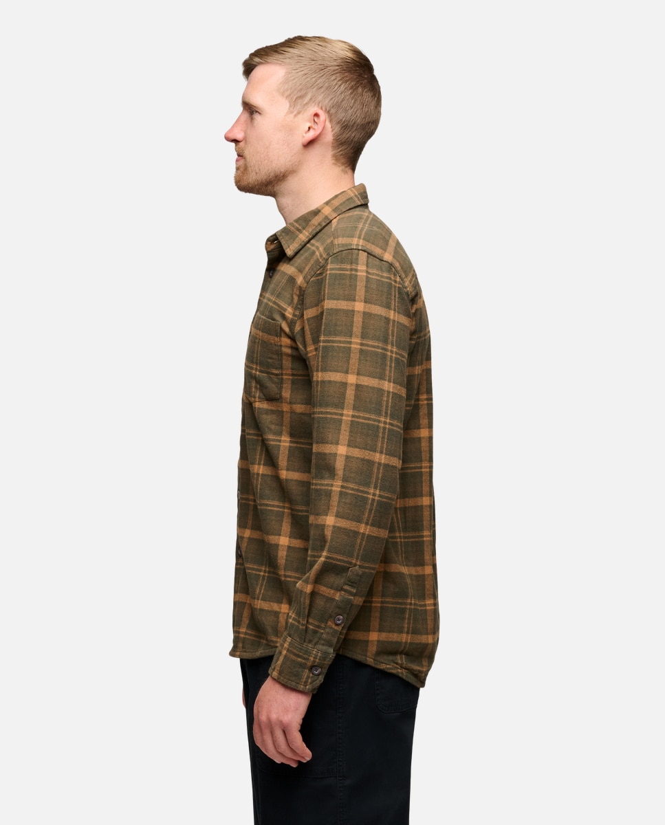 Camisa de esquí de hombre PROJECT FLANNEL Black Diamond - Verde Verde-3